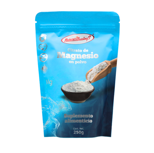 [7502280880981] Citrato de magnesio en polvo 250 g Nature's Blessings