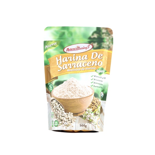 [7503012295530] Harina de trigo sarraceno 500 g Nature's Blessings