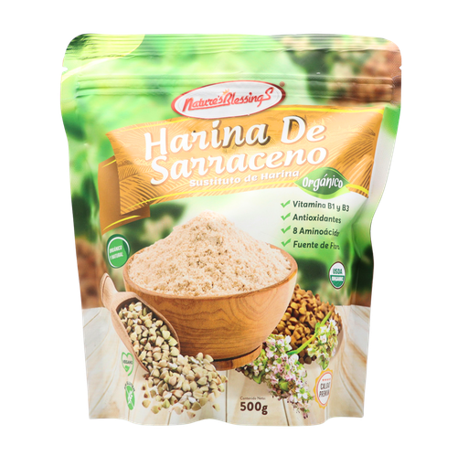 [7503012295530] Harina de trigo sarraceno 500 g Nature's Blessings