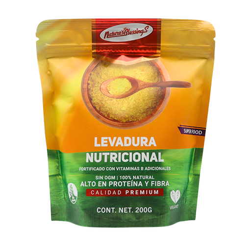 [7503012295851] Levadura nutricional hojuelas pequeñas 200 g Nature's Blessings