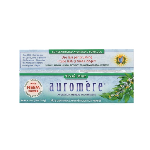 [027275200041] Pasta de dientes con 24 hierbas y neem menta fresca 117 g Auromere