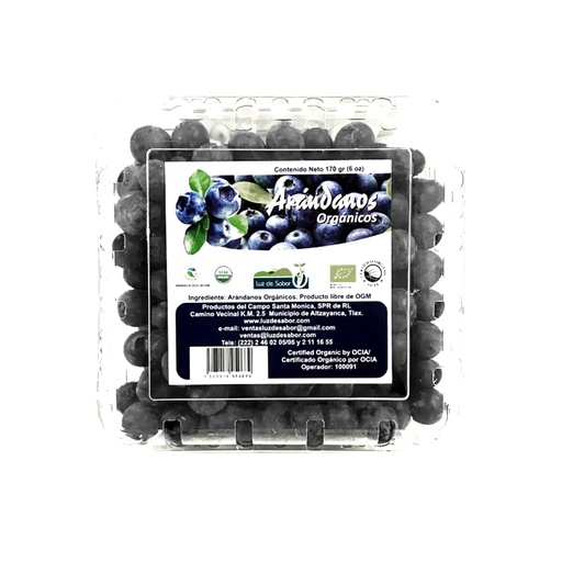 [7503018959689] Arándanos orgánicos 170 g Luz de Sabor