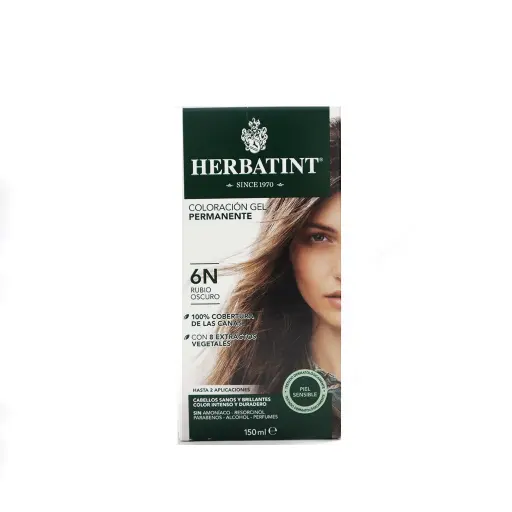 [8016744800167] Tinte 6N rubio oscuro 150 ml Herbatint