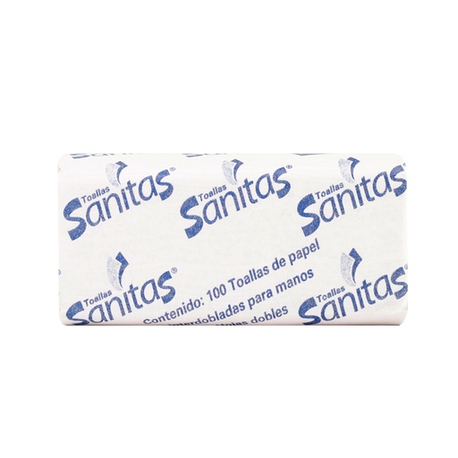 [00602] Toallas interdobladas 100 hojas Sanitas