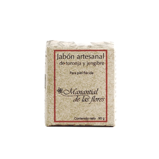 [7503022585522] Jabón de toronja y jengibre 90 g Manantial de las Flores