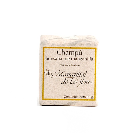 [7503020772290] Shampoo en barra de manzanilla 90 g Manantial de las Flores