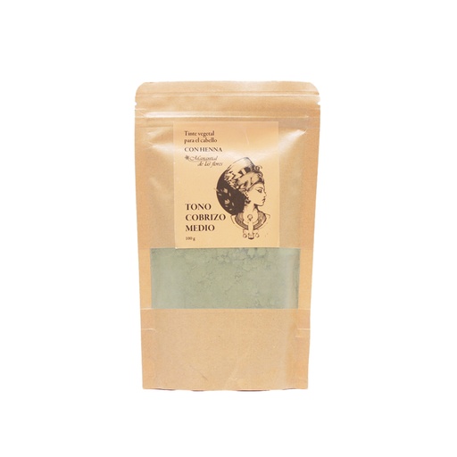 [7503020772429] Tinte vegetal cabello de henna tono medio 100g Manantial de las Flores