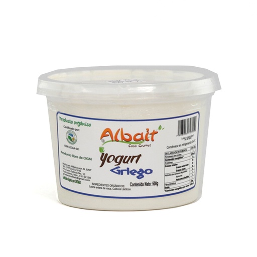 [7503016727150] Yogurt griego 500g  Albait Casa Gourmet