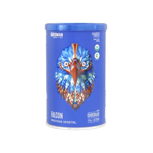 [7500326818202] Proteina vegetal chocolate 510g Falcon Birdman