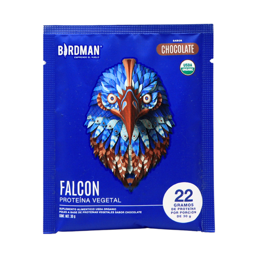 [7500326818288] Proteína vegetal chocolate sobre 30 g Falcon Birdman