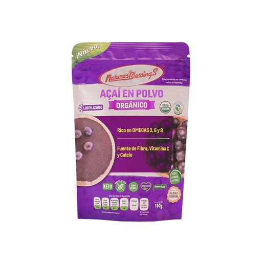[7503012295202] Acaí en polvo 110 g Nature´s Blessings