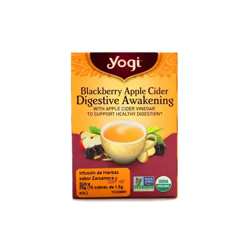 [076950206991] Infusión sabor sidra de manzana y mora 29 g Yogi