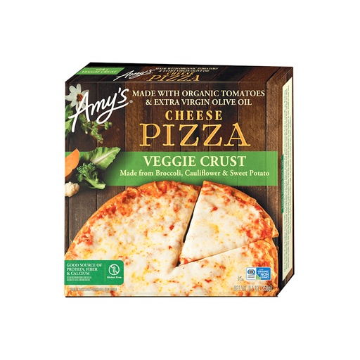 [42272013265] Pizza de queso con masa de vegetales sin gluten 258 g Amy´s