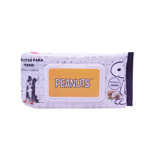 [7503032591117] Toallas húmedas para perro 80 pzas Peanuts