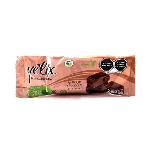 [7502258960370] Paleta de leche sabor chocolate 90 g Yelix