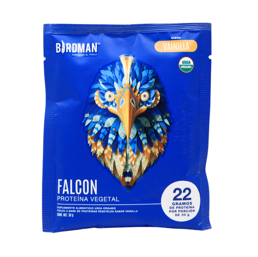 [7500326818295] Proteína vegetal vainilla sobre 30 g Falcon Birdman