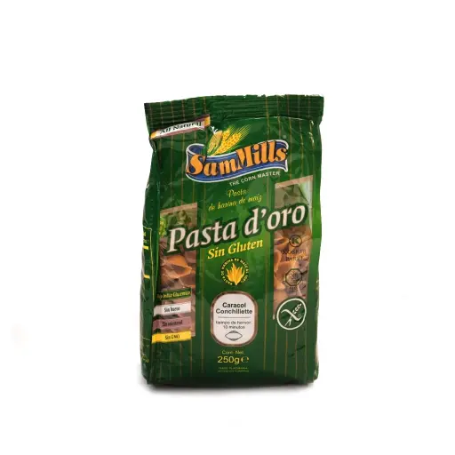 [5941634000842] Pasta de maíz Caracol 250 g De Oro