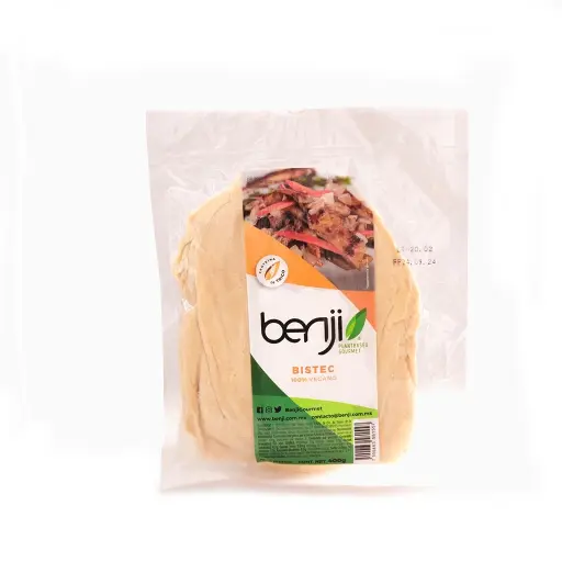 [7500463581557] Bistec natural vegano de trigo 400 g Benji