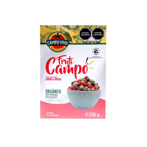 [7502236172238] Cereal fruti campo 220 g Campo Vivo