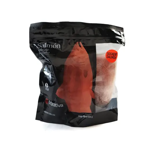 [7500709004673] Salmón sockeye Alaska con piel 454 g Marativa