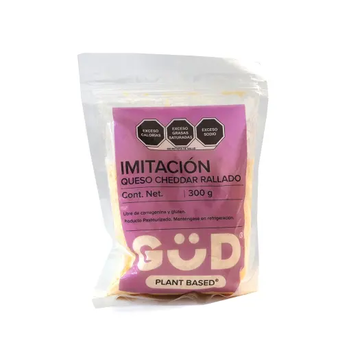 [7501639309531] Imitación de queso cheddar rallado 300 g Gud