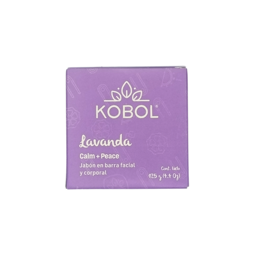 [7502308120051] Jabón facial y corporal con lavanda 125 g Kobol