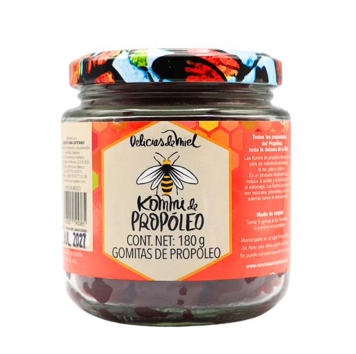 [7503007745385] Gomas de propóleo con miel de abeja 180 g Rancho San Cayetano