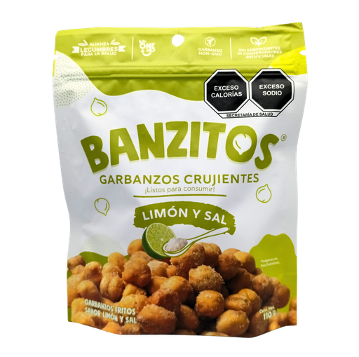 [7401176100656] Garbanzos Crujientes con Limón 110g Banzitos