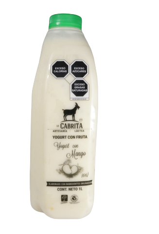 [7503009134521] Yogurt de cabra mango 1 L La Cabrita