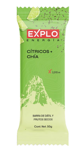 [7502236175178] Barra de cítricos chía y dátil 50 g Explo