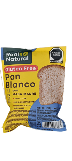 [7503024877571] Pan blanco sin gluten 200 g Real Natural