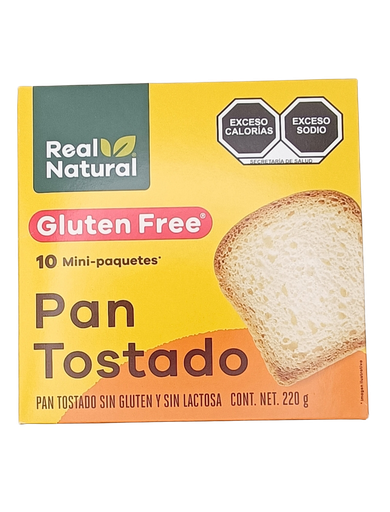 [7503024877618] Pan tostado sin gluten 220 g Real Natural