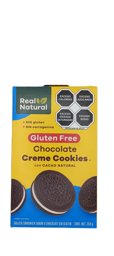 [7503024877656] Galletas con relleno cremoso sin gluten 250 g Real Natural
