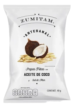 [7500463399282] Papas con aceite de coco 142 g Zumitam