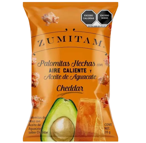 [7503027758648] Palomitas de maíz sabor cheddar 28 g Zumitam