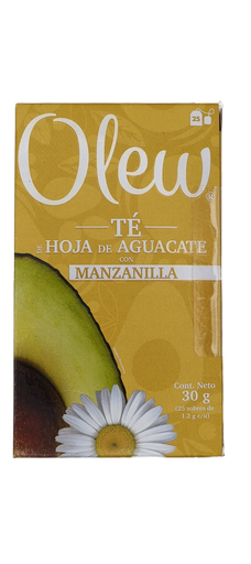 [7503027758884] Té de hoja de aguacate con manzanilla 25 sobres Olew