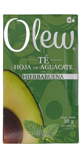[7503027758877] Té de hoja de aguacate con hierbabuena 25 sobres Olew