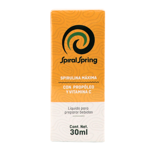 [7503001797267] Espirulina líquida con propóleo y vitamina C 30 ml Spiral Spring 