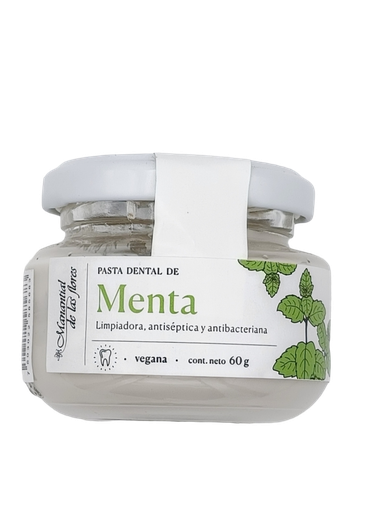 [7503022585683] Pasta dental menta (antiséptica) en tarro 60 g Manantial de las Flores