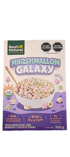 [7503024877502] Cereal de avena, arroz y malvaviscos marshmallow galaxy 300 g Real Natural