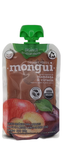[7503035435036] Papilla manzana, ciruela 100 g Mongui