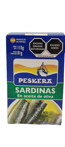 [7501108101697] Sardina en aceite de oliva 115 g Peskera