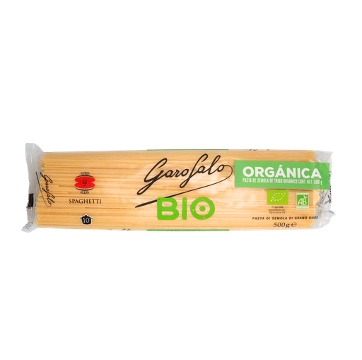[8000139932953] Pasta de trigo spaghetti orgánico 500 g Garofalo