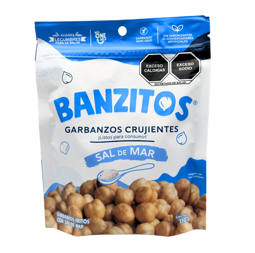 [7401176100632] Garbanzos crujientes sal de mar 110 g Banzitos