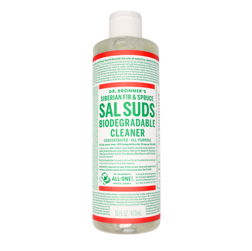 [018787766316] Sal suds limpiador biodegradable 473 ml Dr. Bronner’s