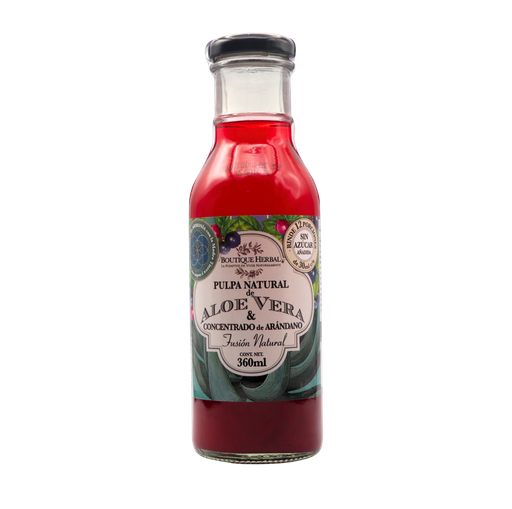 [7503032239422] Concentrado de aloe vera y arándano 360 ml Boutique Herbal