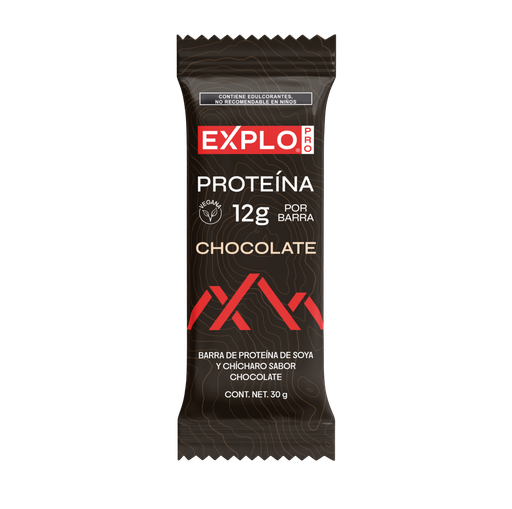 [7503055404012] Barra de proteína soya chícharo chocolate  30 g Explo