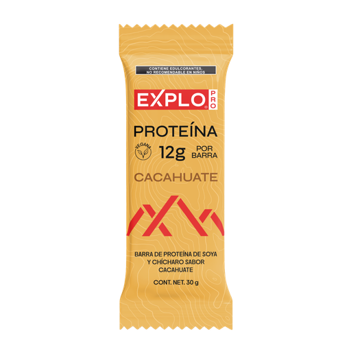 [7503055404036] Barra de proteína soya chícharo cacahuate 30 g Explo