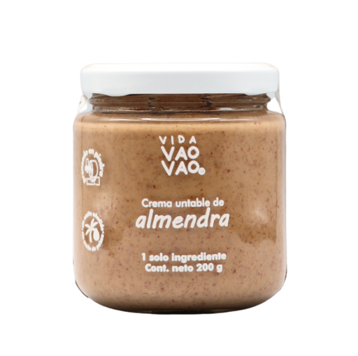 [7500465139169] Crema de almendras 200 g Vida Vao Vao