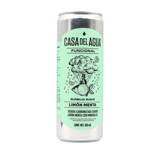 [7503026113226] Bebida carbonatada limón menta 355 ml Casa del Agua